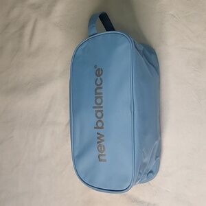 New Balance Shoe Travel Bag. Baby Blue with Silver Print.
